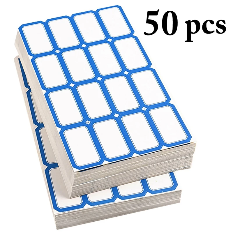 50 листов самоклеящиеся этикетки пишите бумажные наклейки с именем пустые