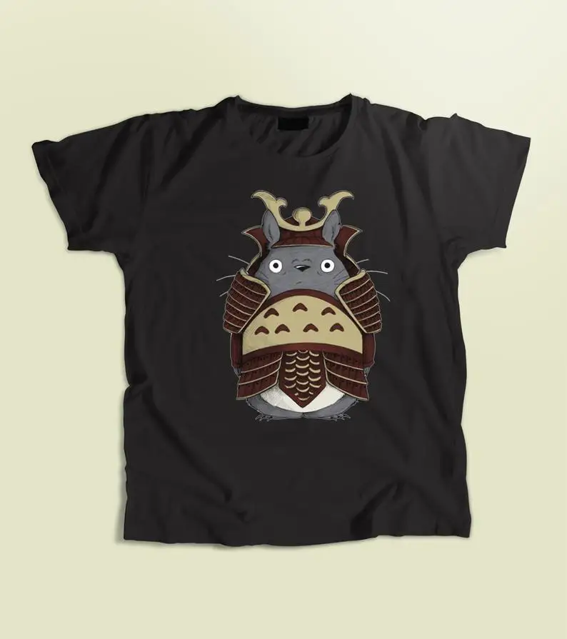 Рубашка Тоторо Детская футболка с аниме самурая рубашка для мужчин и женщин