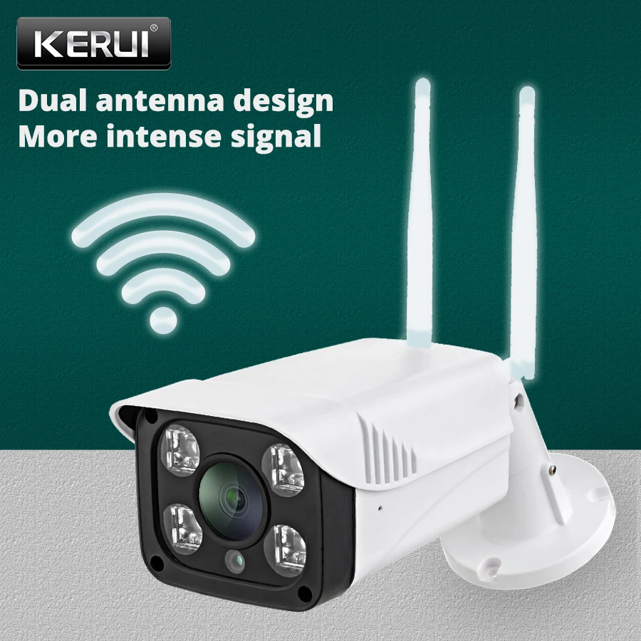 KERUI видеонаблюдения CCTV wifi камера HD 1080P наружная Водонепроницаемая инфракрасная камера ночного видения безопасности Видео IP камера
