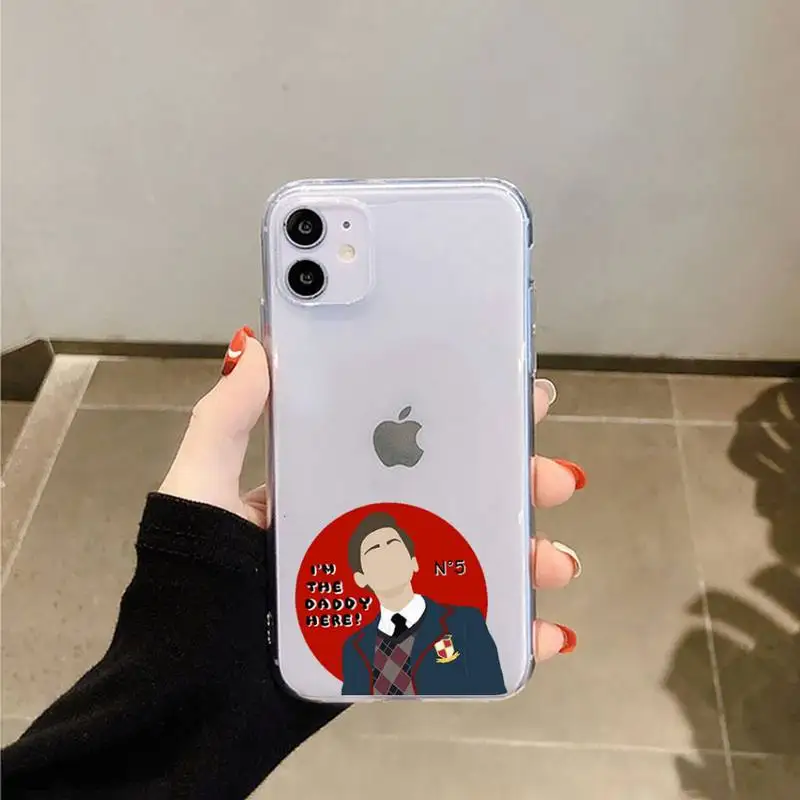 

The Umbrella Academy American TV show Phone Case Transparent for iPhone 6 7 8 11 12 s mini pro X XS XR MAX Plus