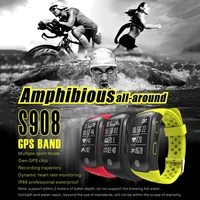 diving s908 gps smart band bracelet watch ip68 waterproof smartband heart rate monitor altimeter altitude swimming running sport