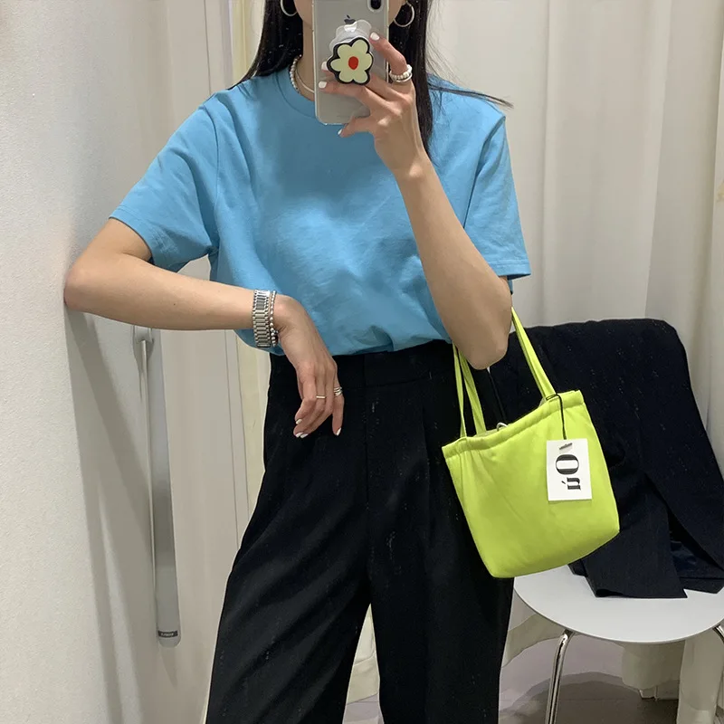 

Женская Модальная футболка с рукавом летучая мышь, Повседневная Однотонная рубашка большого размера, серого цвета, новинка на весну и лето