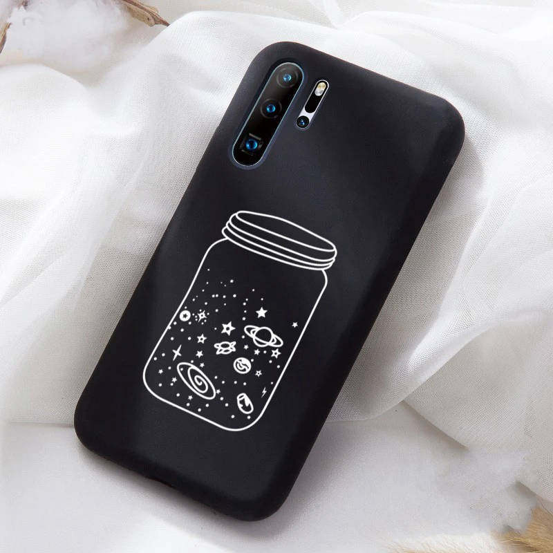 Черный мягкий матовый чехол из ТПУ с абстрактным лицом для влюбленных huawei P20 P20Lite P20Pro P30 чехол Fundas Coque чехол для huawei Honor 10 - Цвет: 11