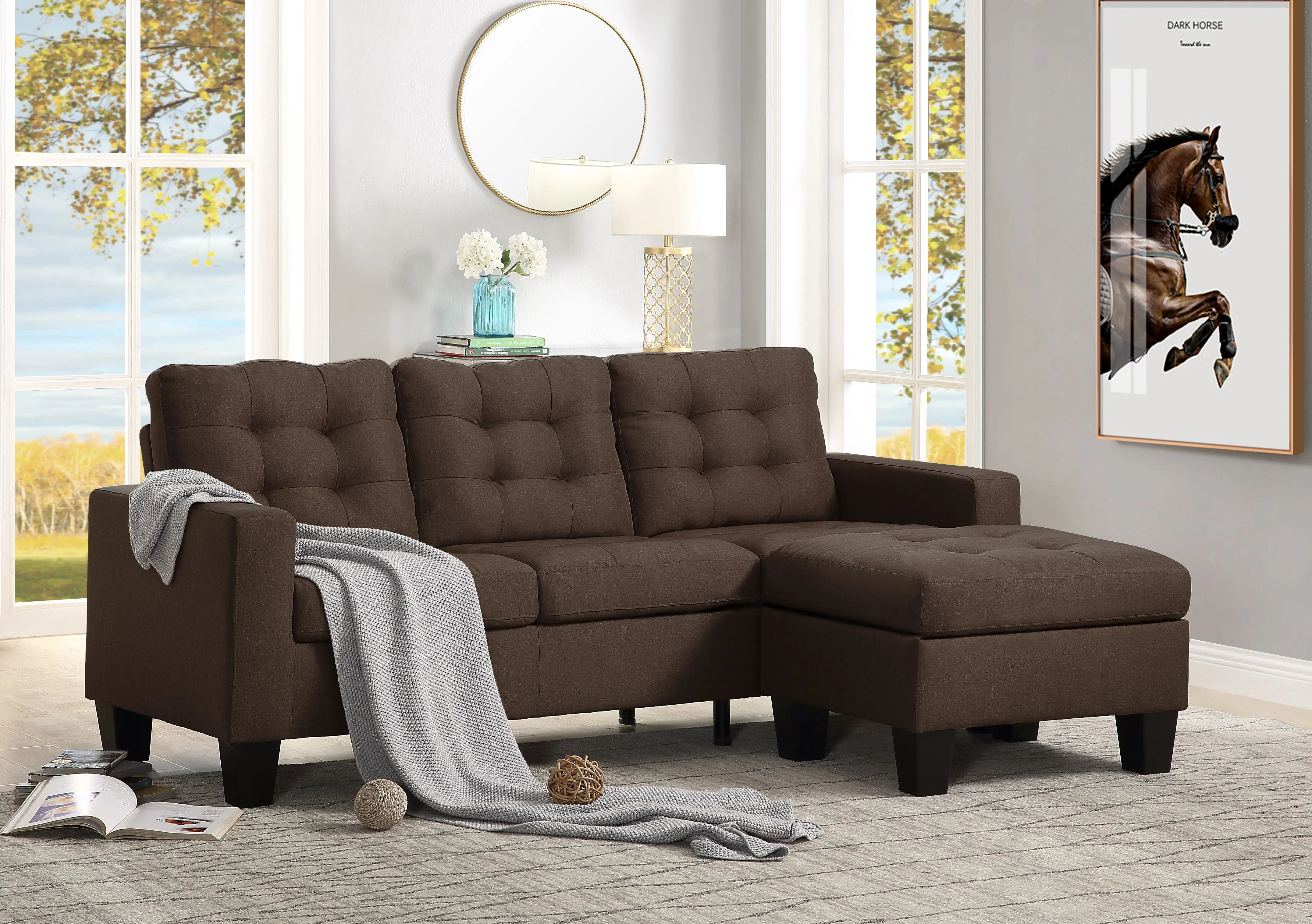

L Style Sofa Bed Living Room Furtniture Sectional Sofa Drop Shipping Home Furniture Modern