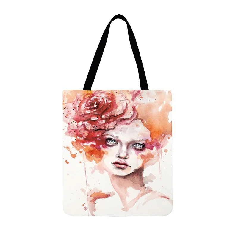 Женские сумки сумка на плечо складная для улицы пляжная сумка-тоут акварельная