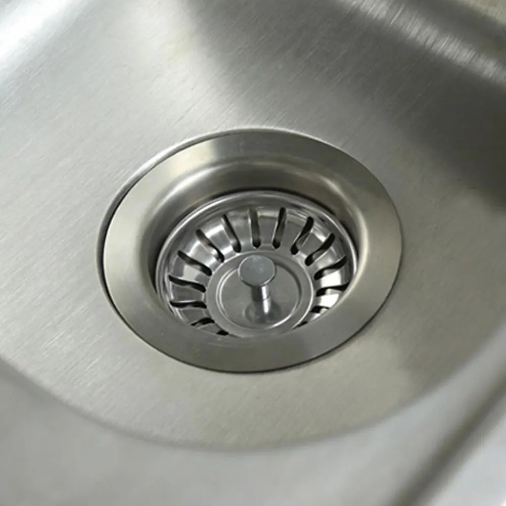 

Kitchen Sink Anti Clogging Stainless Steel Strainer Plug Sewer Garbage Cleaning Plug Essential Drainage Filtration Accessories