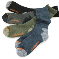 mens merino wool fleece sock woolen thermal warm winter athletics breathable socks for male 41 46