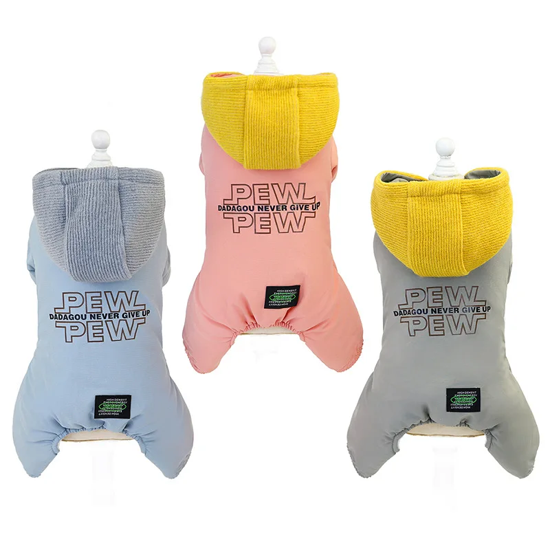 Теплая одежда для собак новейшая Одежда Разных Цветов на осень и зиму маленьких