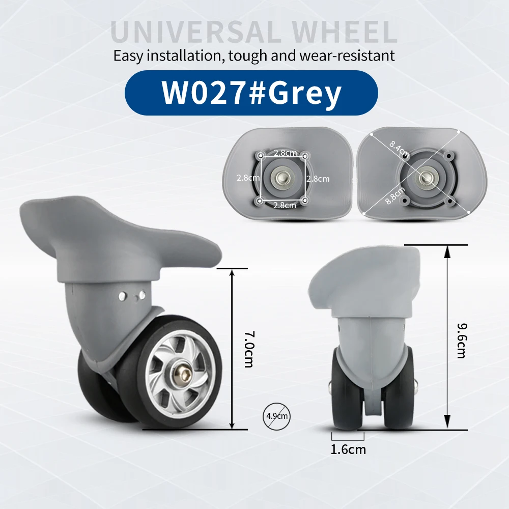 TANGYIPIN W027 Luggage wheels suitcase replacement accessories universal wheel swivel detachable silent reinforcement casters