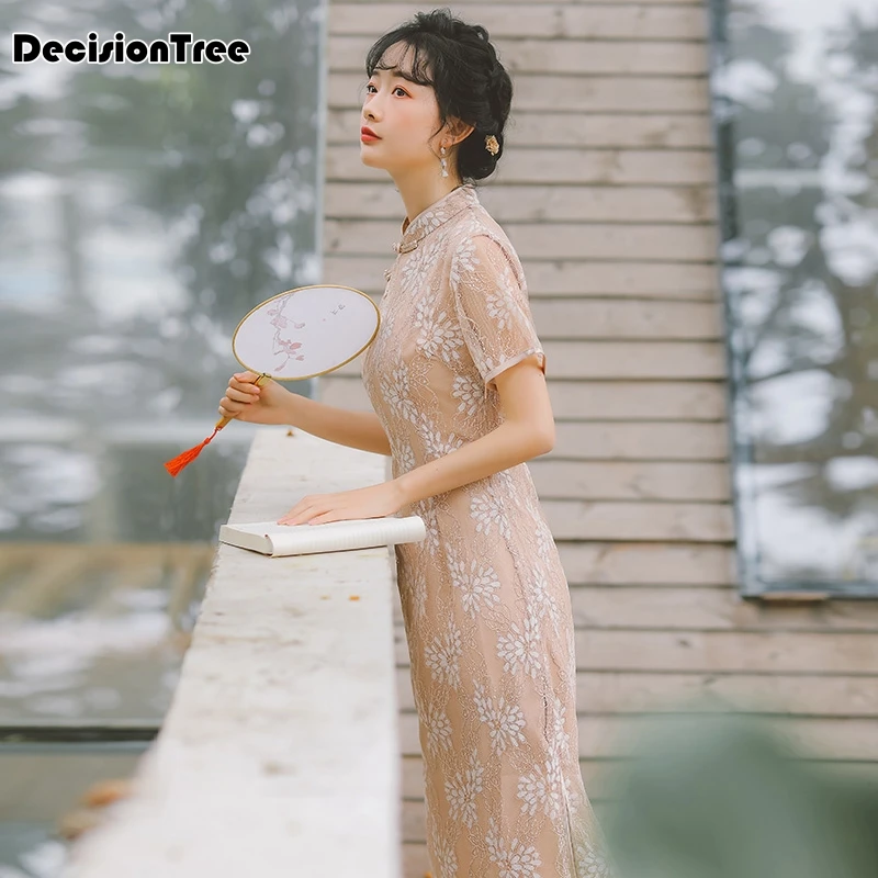 Китайское традиционное платье для женщин cheongsam невесты qipao восточные платья ретро элегантные кружевные вечерние платья на свадьбу qipao