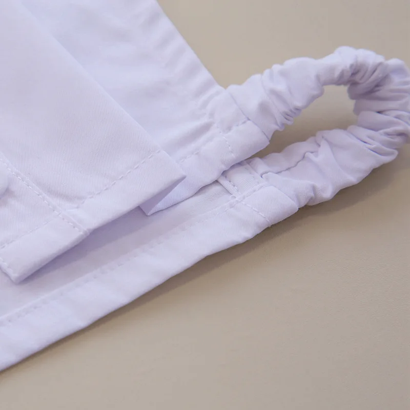 Модные съемные воротники детская хлопковая рубашка без косточек свинцовый