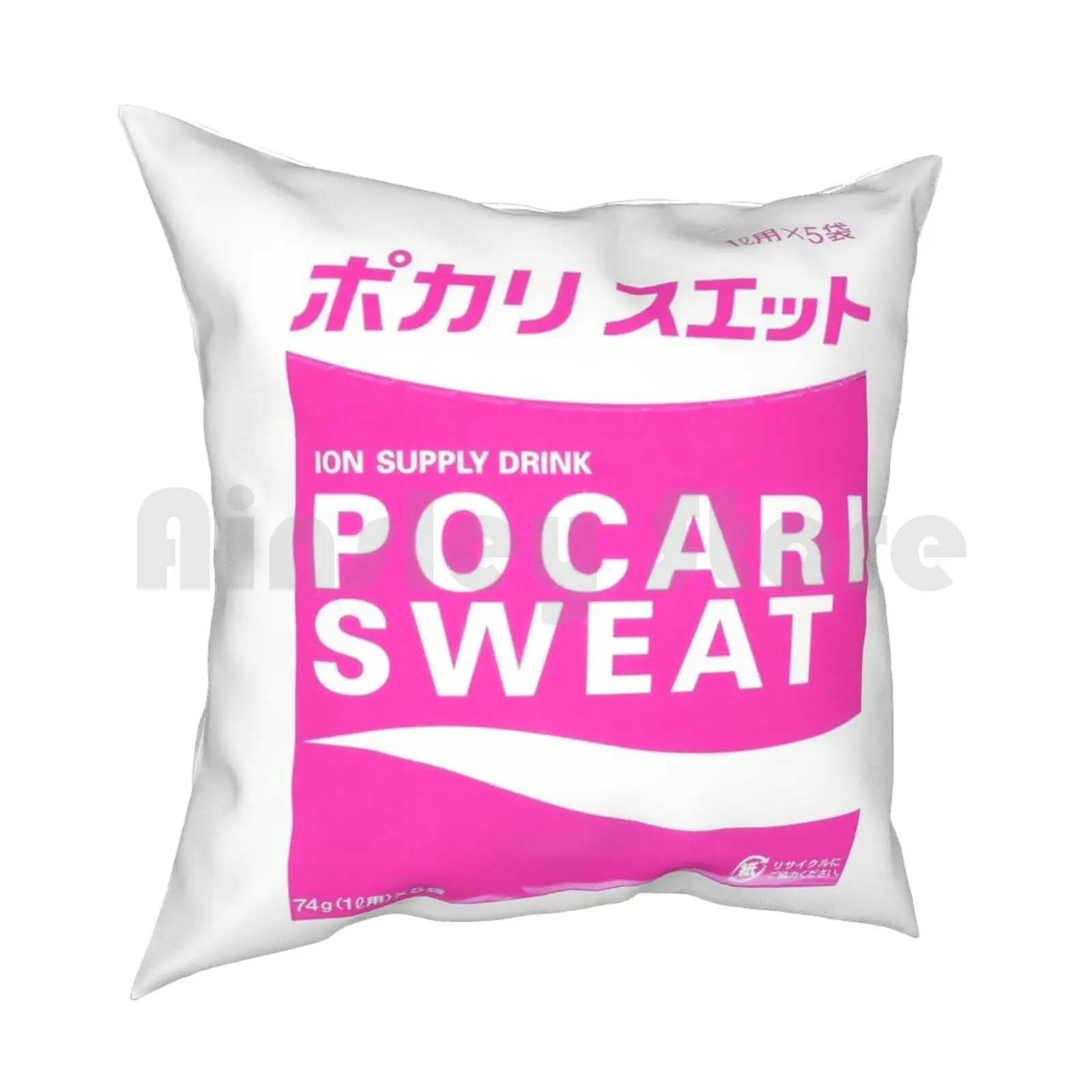 Pocari потовая розовая Подушка Чехол с принтом для дома мягкая фотообложка японский
