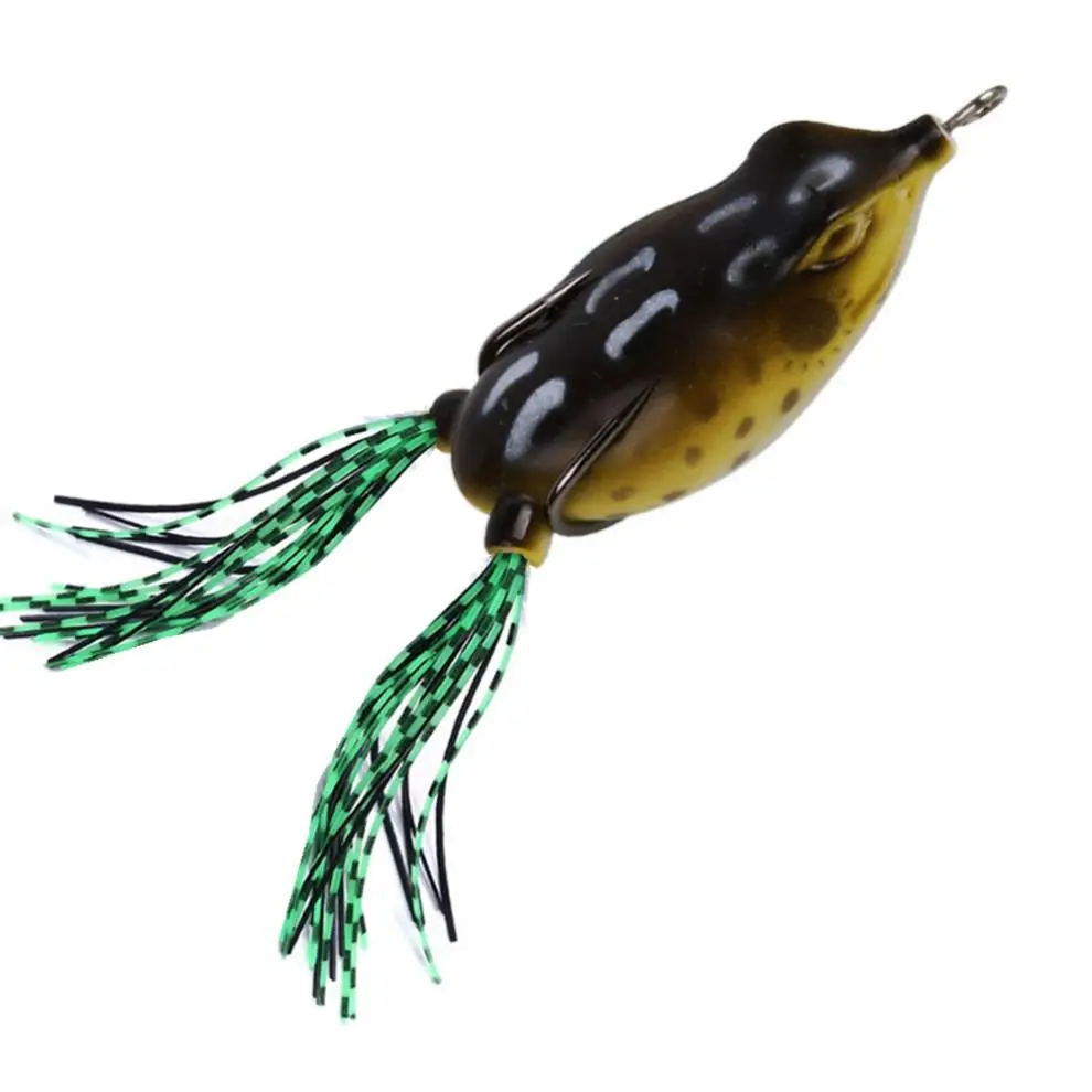 5pcs/lot 3D Eyes Soft Frog Lure Silicone Bait 5 Colors Mixed 12g Fishing Wobblers Artificial with Transparent Box | Спорт и