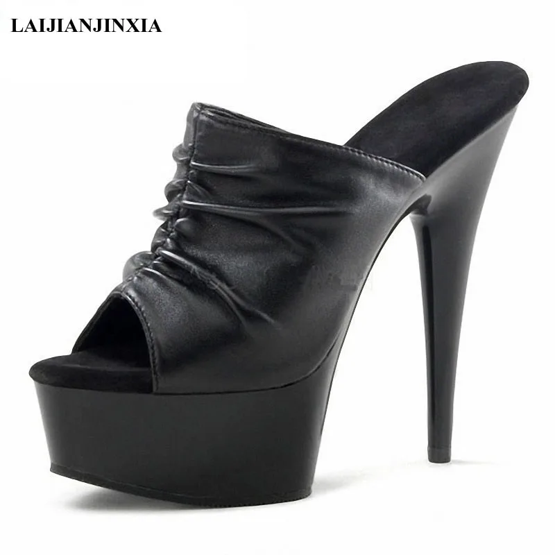 

Босоножки женские, на очень высоком каблуке 15 см, с рисунком