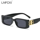 Солнцезащитные очки LNFCXI, для мужчин и женщин, в маленькой ретро-оправе, простые квадратные солнцезащитные очки для путешествий