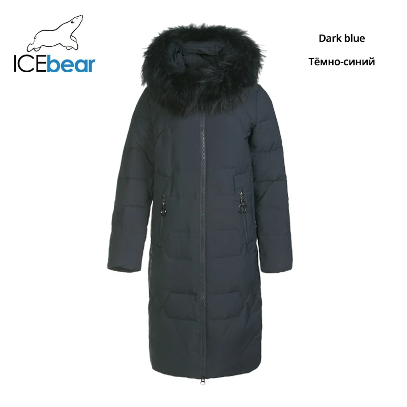 ICEbear2019 зимний длинный женский пуховик модная теплая Женская куртка Брендовая женская одежда GN318302P - Цвет: G425