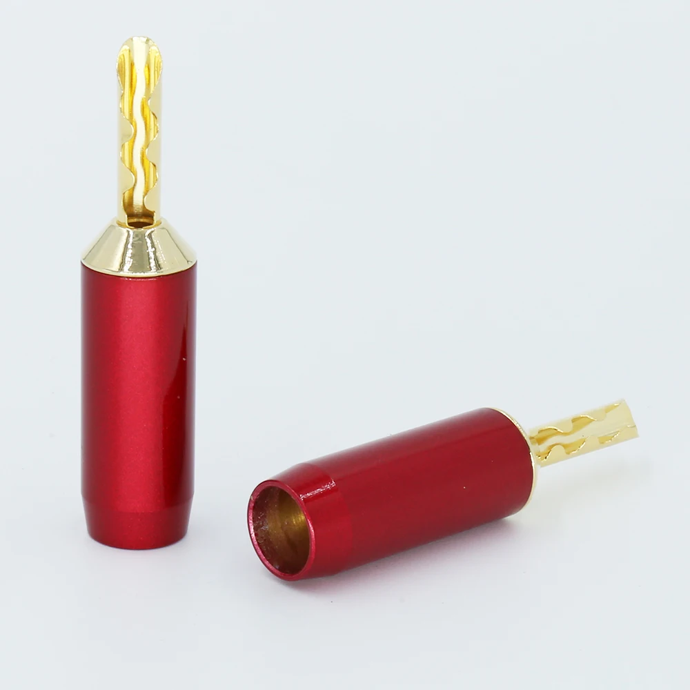 High Quality 24K Gold Plated BFA Z type Banana Plug 4mm Banana Connector
