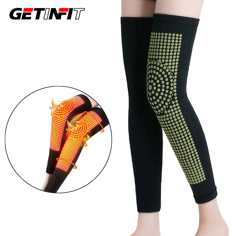 

Getinfit 2PCS Self Heating Warm Knee Support Arthritis Brace Joint Pain Relief Injury Recovery Knee Pad Massager Fitness Gear