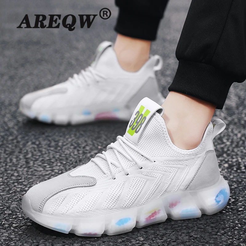 

Men Sneakers High Quality Men Casual Shoes Black Fashion Shoes Male Lace-Up Summer Mesh Sneakers Walking Shoes