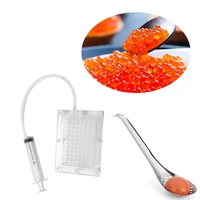 caviar machine with tube spoon 100 holes for molecular cooking professional caviar generation tool kitchen accessories