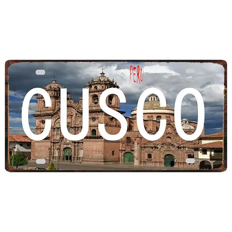 Перу Лима Cusco винтажный дорожный металлический постер пейзаж декоративные знаки