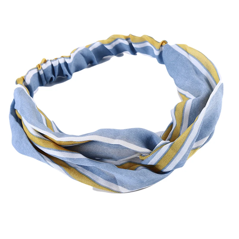 

Fashion Print Stripe Women Headband Vintage Hairband Girls Headwear Headband Hair Accessories