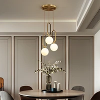 led golden g9 round glass ball chandelier modern nordic luxury dining room living room bedroom home indoor chandelier