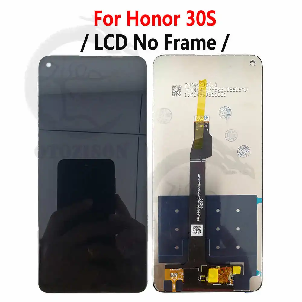 Cena LCD Dla Honoru 30 5G Honor 30 5G BMH-AN10 Wyświetlacz Dla Honoru 30S CDY-AN90 30 Młodzieży Ekran Dotykowy Digitizer Montaż Dla Honoru 30 Lite LCD