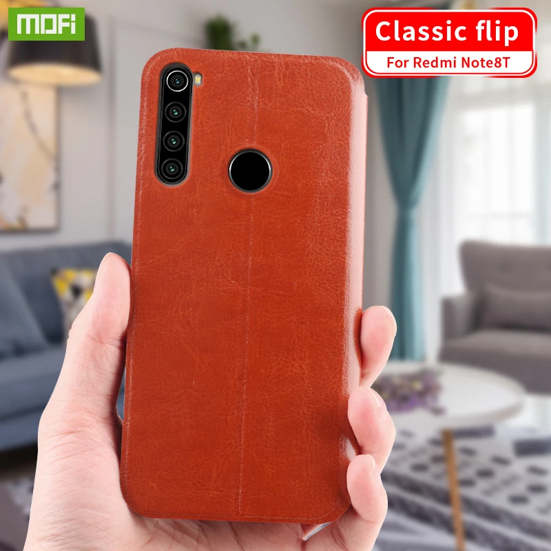 Чехол для Redmi Note 8T оригинальный роскошный кожаный чехол-книжка серии MOFi Rui Xiaomi