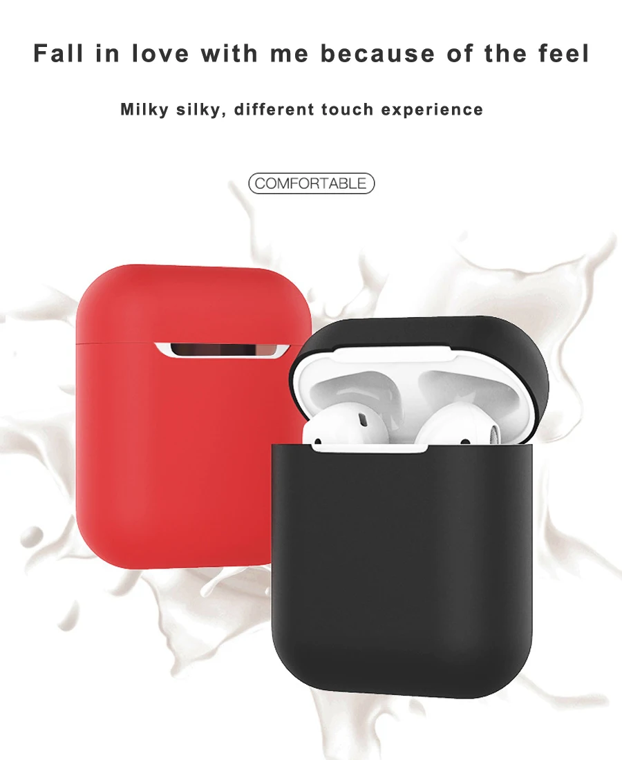 Жидкий силиконовый чехол для Apple Airpods 2 чехла роскошный чехол Bluetooth наушники чехол для Air Pods защитная коробка