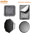 Восьмиугольнаяпрямоугольная сотовая сетка для 40x40 50x50 60x60 80x80 50x70 60x90 80 95 120 см P90L P90H P120L P120H зонтик софтбокс