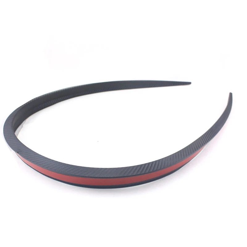 1.5М Автомобильный задний крыша багажник Спойлер крылья Губа отделочная наклейка Комплект Цвет углеродного волокна Мягкий Универсальный