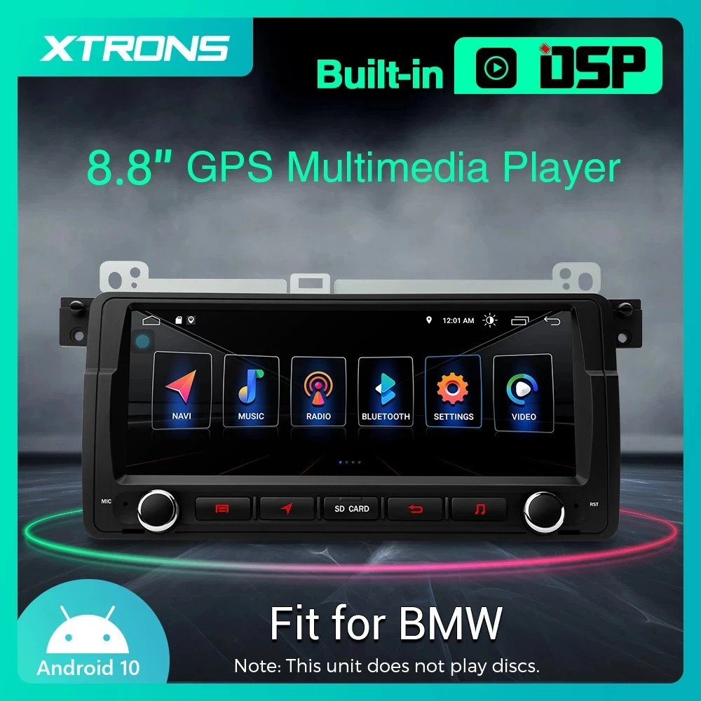 XTRONS 8.8'' Android 10.0 Car Stereo For BMW E46 Sedan M3 For Rover 75 For MG ZT GPS DSP RCA Output OBD Radio DVR DAB NO DVD