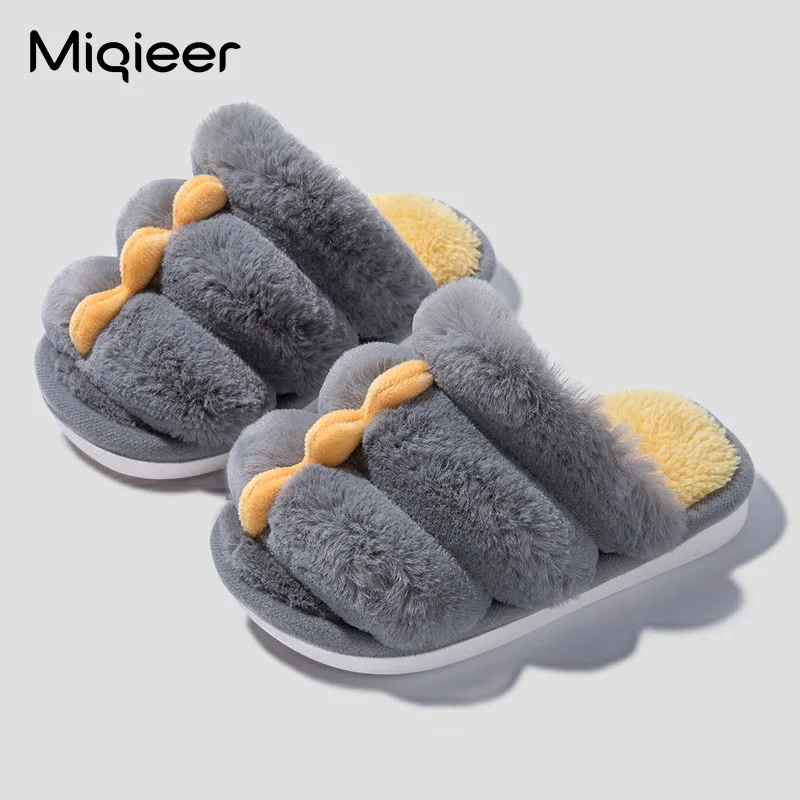 

2021 Kids Slipper For Home Boys Girls Winter Parent Child Cotton Shoes Baby Toddlers Womens Warm Slipper Pantufa Infantil