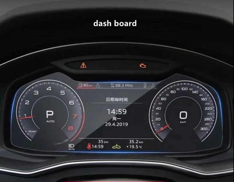 Наклейка на экран для Audi Q8 A6 A7 2019 2020|Лепнина интерьера| |