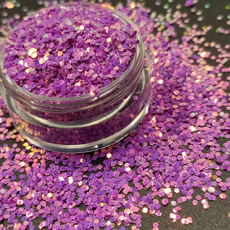 Cosmetic glitter Chameleon color hexagon glitter for DIY decoration, Craft, Leather