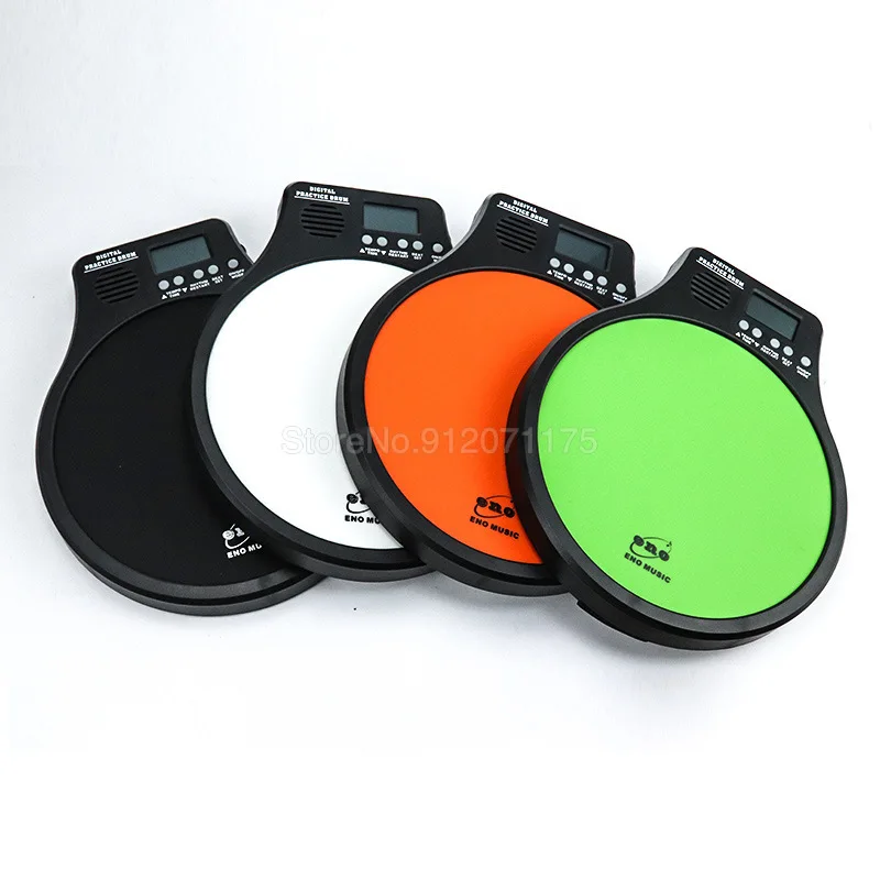 

1 Pcs 8 Inch Rubber Wooden Dumb Drum Beginner Practice Training Pad With Stand Optional For Percussion Instruments Parts