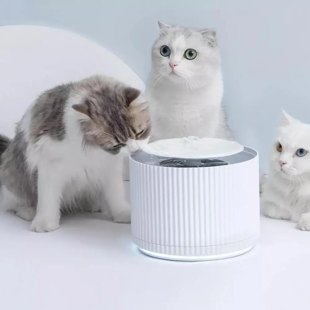 

Поилка для кошек Furrytail XiaoCheng, Умная Автоматическая Питьевая машина для домашних животных, емкость 1,88 л, светодиодный ночник