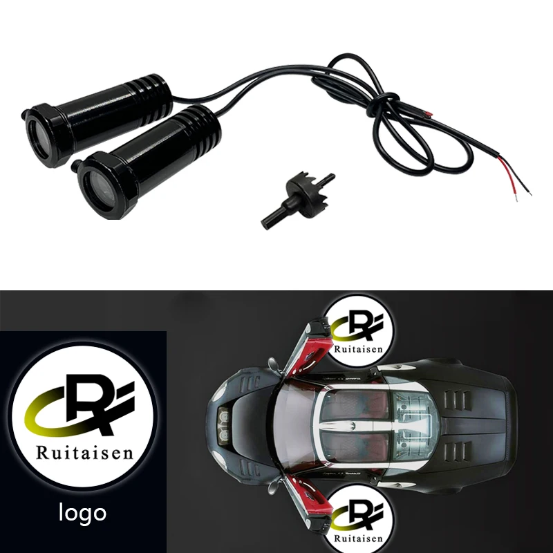 

2x Universal Wired Car Door Laser Projector Logo LED Welcome Light Car Styling Ghost Shadow Lamp Car Accessories