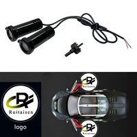 2x universal wired car door laser projector logo led welcome light car styling ghost shadow lamp car accessories