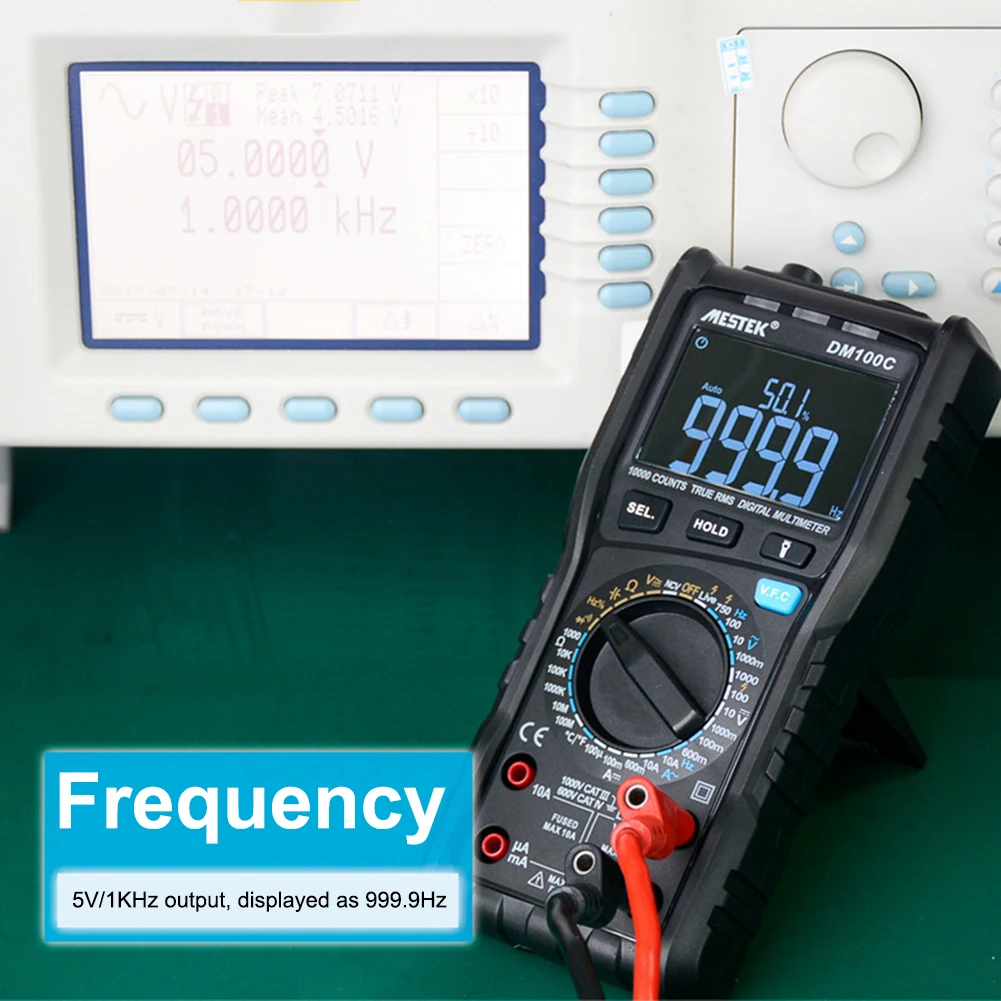 MESTEK 10000 отсчетов True RMS Многофункциональный цифровой мультиметр Измерение AC/DC