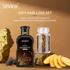 Sevich Набор для лечения выпадения волос многоцветная капсула для роста волос питательная сыворотка 200 мл против выпадения волос имбирный шампунь
