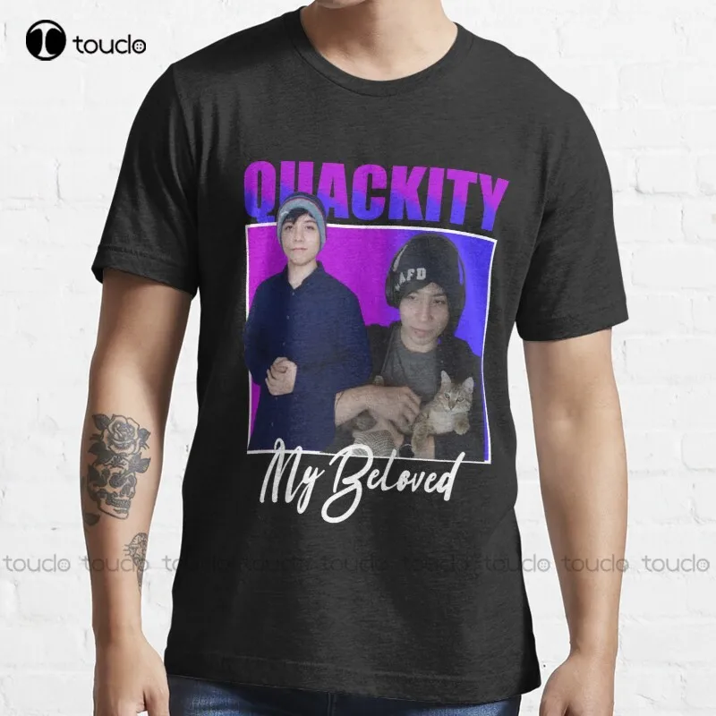 

New Quackity My Beloved 9 T-Shirt Mens White Tee Shirts Cotton S-5Xl