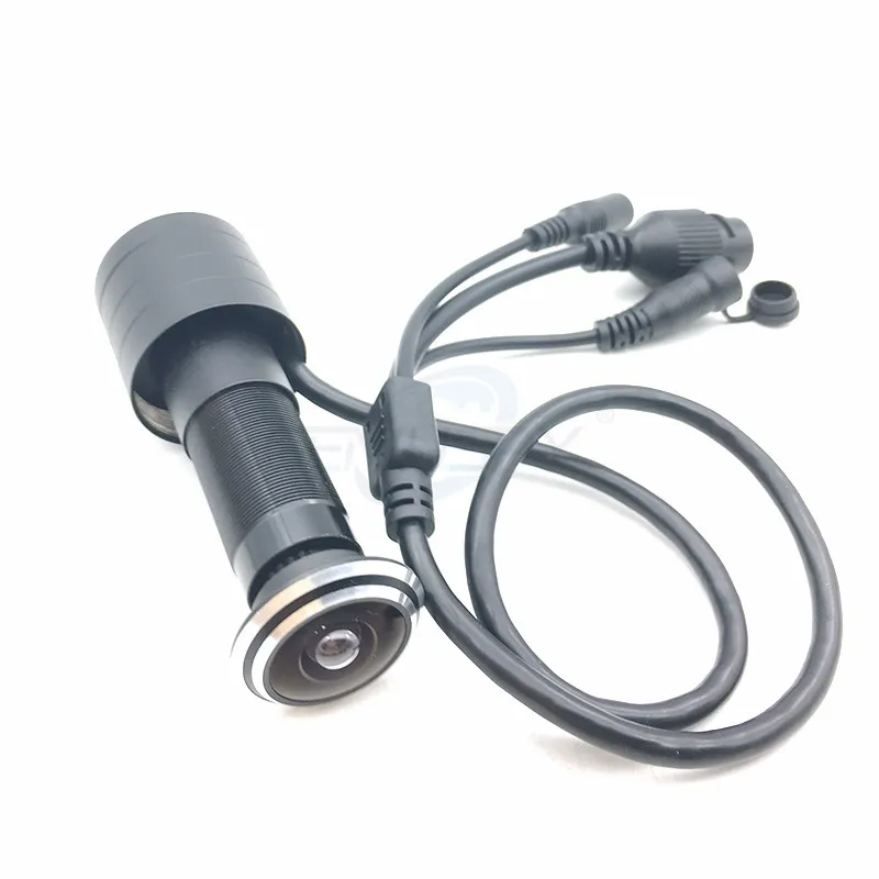 Дешево 1080P HD дверной глазок H.265 1,78 мм 2,1 мм широкоугольный 178 градусов сетевой мини-глазок POE дверная IP-камера P2P аудио