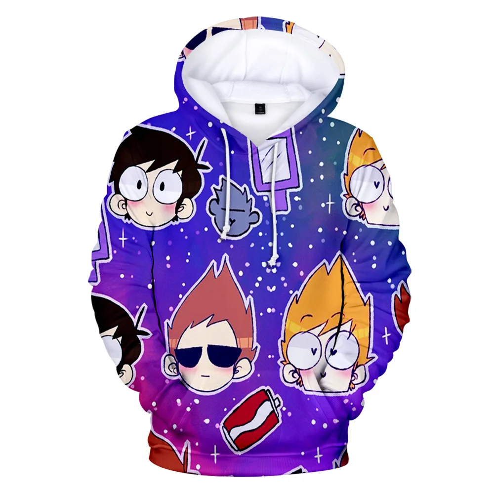 Толстовки Eddsworld с 3D-принтом Повседневная стильная новинка для мужчин и женщин