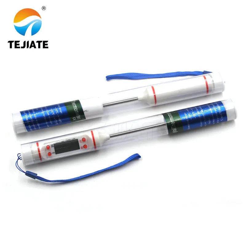 Белый электронный цифровой термометр для мяса Кулинария еда Кухня барбекю вода