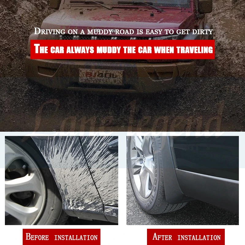 Передние и задние Литые Автомобильные Брызговики для Mitsubishi Outlander 2013 2014 2015 крыло