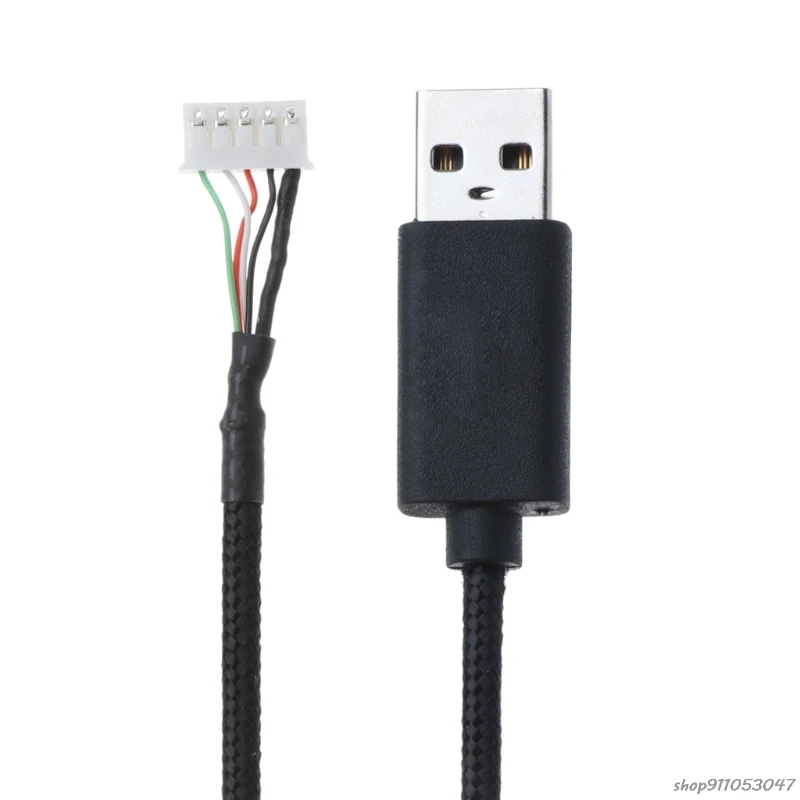 Бесплатная доставка сменный прочный нейлоновый Плетеный USB-кабель для мыши logitech