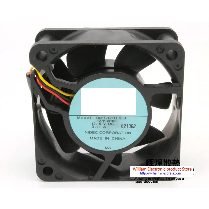 Новый оригинальный бесшумный охлаждающий вентилятор для шкафа диаметром 60*60*25 мм