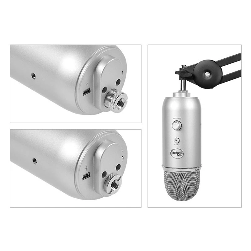 

Microphone Boom Arm Stand,Adjustable Suspension Arm Scissor Microphone Stand,Mic Stand for Snowball and Other Microphone